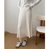 プリーツニットロングスカート | aimoha  | 詳細画像1 