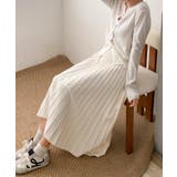 プリーツニットロングスカート | aimoha  | 詳細画像18 