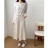 プリーツニットロングスカート | aimoha  | 詳細画像17 