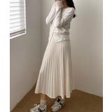 プリーツニットロングスカート | aimoha  | 詳細画像19 