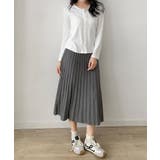 プリーツニットロングスカート | aimoha  | 詳細画像2 