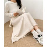 編み柄ニットロングスカート | aimoha  | 詳細画像14 