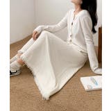 編み柄ニットロングスカート | aimoha  | 詳細画像23 