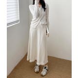 編み柄ニットロングスカート | aimoha  | 詳細画像18 