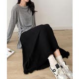 編み柄ニットロングスカート | aimoha  | 詳細画像9 