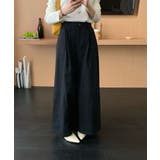 ブラック | タック ワイドパンツ | aimoha