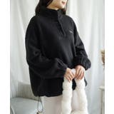 ボアプルオーバー ボアトレーナー オーバーサイズ 秋冬【AW】 | aimoha  | 詳細画像2 