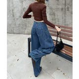 ワイドバルーンデニムパンツ | aimoha  | 詳細画像3 