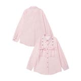【HOOK】for girls リボンアイレットストライプロングシャツ | HOOK | 詳細画像3 