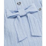 【HOOK】for girls リボンアイレットストライプロングシャツ | HOOK | 詳細画像10 