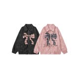 【HOOK】for girls チェック柄リボン刺繍スエードコーチジャケット | HOOK | 詳細画像1 