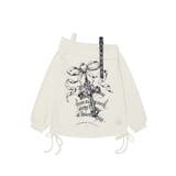 【HOOK】for girls リボンプリントオープンショルダートップス | HOOK | 詳細画像5