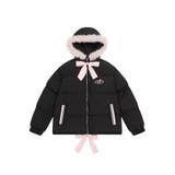 【HOOK】for girls リボン付き中綿フードジャケット | HOOK | 詳細画像7