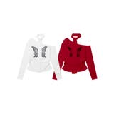 【HOOK】for girls バタフライ刺繍ワンショルダートップス | HOOK | 詳細画像46 