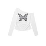 【HOOK】for girls バタフライ刺繍ワンショルダートップス | HOOK | 詳細画像11 