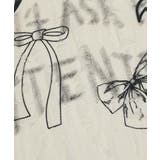 for girls リボンプリントオープンショルダーダメージトップス | HOOK | 詳細画像9 