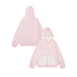 ピンク | 【HOOK】for girls バイカラー刺繍ジップパーカー | HOOK