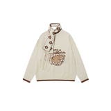 ライトベージュ | HOOK -select- マフラー付き犬イラストジャカードニット【AW】 | HOOK