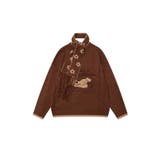 モカ | HOOK -select- マフラー付き犬イラストジャカードニット【AW】 | HOOK