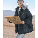 軽くて暖かい!フード付き総柄中綿ジャケット 韓国ファッション ストリート系 | HOOK | 詳細画像14