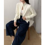 着回し抜群！ハーフジップニットカーディガン | aimoha  | 詳細画像3 