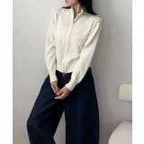 着回し抜群！ハーフジップニットカーディガン | aimoha  | 詳細画像5 