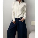 着回し抜群！ハーフジップニットカーディガン | aimoha  | 詳細画像2 