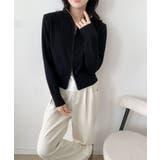 着回し抜群！ハーフジップニットカーディガン | aimoha  | 詳細画像11 