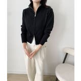 着回し抜群！ハーフジップニットカーディガン | aimoha  | 詳細画像14 