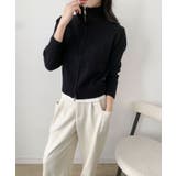 着回し抜群！ハーフジップニットカーディガン | aimoha  | 詳細画像13 