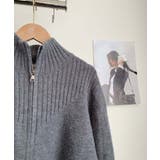 着回し抜群！ハーフジップニットカーディガン | aimoha  | 詳細画像25 