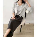 キャミソール付きふんわりニットカーディガンセット アンサンブル | aimoha | 詳細画像11