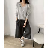 キャミソール付きふんわりニットカーディガンセット アンサンブル | aimoha | 詳細画像10