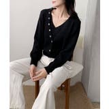 キャミソール付きふんわりニットカーディガンセット アンサンブル | aimoha | 詳細画像17