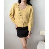 キャミソール付きふんわりニットカーディガンセット アンサンブル | aimoha | 詳細画像19