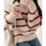 ボーダーニットプルオーバー | aimoha | 詳細画像6