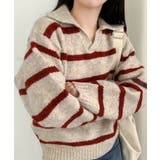 ボーダーニットプルオーバー | aimoha | 詳細画像4