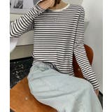 ボーダーカジュアルTシャツ | aimoha  | 詳細画像2 