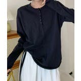 ヘンリーネック長袖Tシャツ | aimoha  | 詳細画像11 