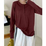 ヘンリーネック長袖Tシャツ | aimoha  | 詳細画像7 