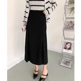 【BANICO】ボックスプリーツ フレア ミディスカート | aimoha  | 詳細画像1 