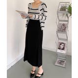 【BANICO】ボックスプリーツ フレア ミディスカート | aimoha  | 詳細画像13 