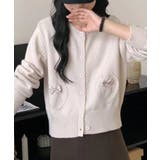 リボン付きレースポケットカーディガン | aimoha  | 詳細画像9 