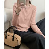 エアリータッチクルーネックニットカーディガン | aimoha  | 詳細画像7 