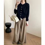 配色リブ ニットカーディガン | aimoha  | 詳細画像2 