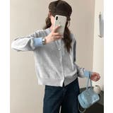 配色リブ ニットカーディガン | aimoha  | 詳細画像3 