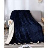 ネイビー | aimoha home大判シンプルブランケット【AW】 | aimoha 
