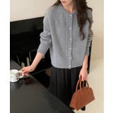 ダークグレー | 【Banico】ケーブルニットカーディガン【AW】 | aimoha