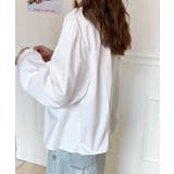 ギャザーラウンドネックコットンブラウス | aimoha  | 詳細画像10 