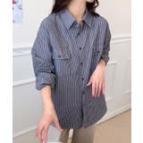 ストライプダブルポケットシャツ | aimoha | 詳細画像5